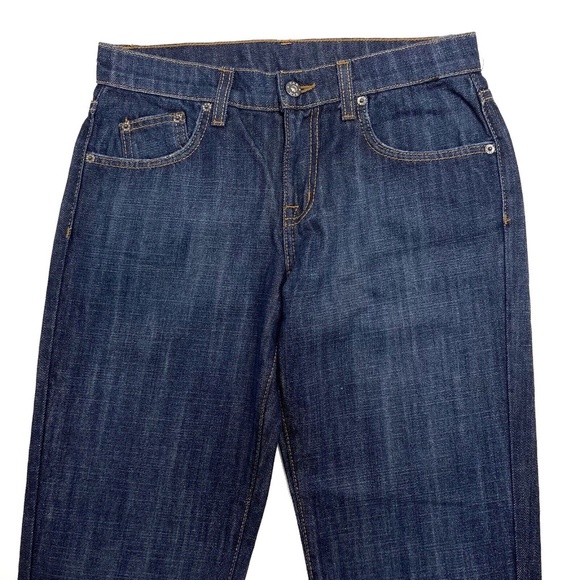 Carmar LF Women’s Size 24 Dark Blue Non-Stretch Denim Low Rise Baggy Jeans NWT - Picture 4 of 12